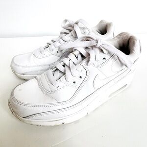 Nike Shoes Youth 4Y Kids Air Max 90 LTR White Lace-Up Sneaker